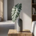 Foglia di freccia artificiale pianta artificiale alocasia deco verde 74 cm | Floristik24.it