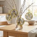 Ape da appendere ciondolo decorazione primavera in legno Ø12cm 4pz | Floristik24.it