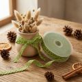 Nastro in pizzo con bordo in pizzo pizzo verde all'uncinetto W9mm L20m | Floristik24.it