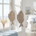 Appendino decorativo in legno a forma di pesce, 21 cm, 2 pezzi | Floristik24.it