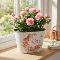 Fioriera, vaso decorativo rose, fioriera L19cm H12.5cm | Floristik24.it