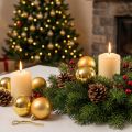 Palline di Natale in plastica oro 6 cm 12 pz | Floristik24.it