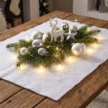 Coperta da neve decorazione neve in bianco decorazione invernale 240×90 cm | Floristik24.it