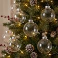 Palla di Natale in vetro Ø6cm trasparente 24 pz | Floristik24.it