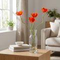 Papaveri artificiali fiori artificiali arancioni 58 cm–74 cm 3 pezzi | Floristik24.it