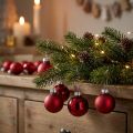 Mini palline di Natale vetro rosso lucido opaco Ø3cm 22 pz | Floristik24.it