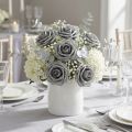 Rosa in schiuma Ø6cm grigio 27 pz | Floristik24.it