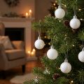 Decorazioni per l'albero di Natale Pallina di Natale bianca 3 cm 14 pezzi | Floristik24.it