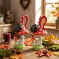 Agarico di mosca con decorazione riccio decorazione autunnale fungo H14cm 2 pezzi | Floristik24.it