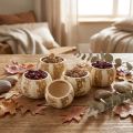 Decoro Zucca Coppa Campana Coppa Zucca sbiancata 50 pz | Floristik24.it