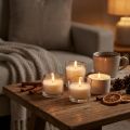 Candele profumate tea light al caramello alla vaniglia profumo Ø3,5 cm H1,5 cm 18 pz | Floristik24.it
