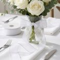 Nastro in organza, nastro regalo bianco, cimosa 50 m | Floristik24.it
