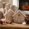 Supporto da tavolo decorativo per casa in legno in legno 16,5 cm 2 pezzi | Floristik24.it