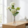 Fiore artificiale pianta palla di neve Virburnum bianco Ø8cm 64cm | Floristik24.it