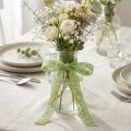 Nastro di pizzo, nastro decorativo, verde, largo 18 mm, lungo 20 m | Floristik24.it