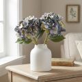 Fiori artificiali in ortensia blu grandi Ø15cm L58cm 2 pezzi | Floristik24.it