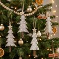 Decorazioni natalizie in feltro per l'albero di Natale, beige/crema, 17 cm, set da 6, decorazioni natalizie | Floristik24.it