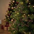 Stelle decorative per albero di Natale, bacche, glitter viola Ø12cm, 12 pezzi | Floristik24.it
