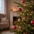 Stelle di Natale decorative, glitter rosso, 18 cm, 8 pezzi - Decorazioni per l'albero di Natale e decorazioni per finestre | Floristik24.it