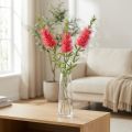 Detergenti per cilindri di fiori artificiali rosso carminio 70 cm 3 pezzi | Floristik24.it