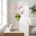 Fiori artificiali di piselli odorosi rosa su gambo lungo 74 cm 2 pezzi | Floristik24.it