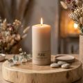 Candela a colonna PURE Candele Wenzel beige 130/70mm | Floristik24.it