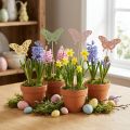 Farfalle decorative su bastoncini per decorazioni creative e stagionali, 8 cm, 16 pezzi | Floristik24.it