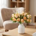 Bouquet di rose artificiali, decorazione realistica per la zona giorno, 31 cm, 3 pezzi | Floristik24.it