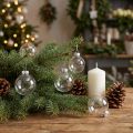 Mini palline di Natale in vetro retro trasparente Ø3cm 22 pz | Floristik24.it