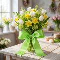 Nastro regalo e decorativo 40 mm x 50 m verde chiaro | Floristik24.it