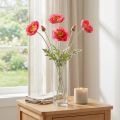 Papaveri Fiori Artificiali Rosa Artificiali Ø6–7cm L78cm 3pz | Floristik24.it
