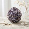 Sfera conchiglia Decorazione marittima con conchiglie Sfera deco viola Ø12cm | Floristik24.it
