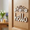 Fiori decorativi in legno "Ciao" segno decorativo della natura con magnete 18/19,5 cm 6 pezzi | Floristik24.it
