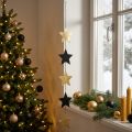 Stelle oro e nero Decorazione natalizia da appendere 78cm | Floristik24.it