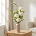 Bouquet di fiori artificiali: cespuglio di palle di neve, cardo selvatico, felce, 65 cm - decorazione, aspetto naturale, facile da curare | Floristik24.it