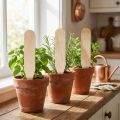 Paletti da giardino Paletti in legno per erbe aromatiche &amp; Co 10 cm 12 pz | Floristik24.it