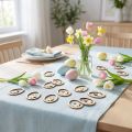 Decorazioni pasquali per lavoretti, uovo di coniglio, legno naturale, 4 cm, 72 pezzi | Floristik24.it