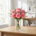 Rosa artificiale del garofano 25cm 7pcs Pianta artificiale come reale! | Floristik24.it