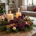 Decorazione secca Palma Maschio vino rosso 25 pezzi | Floristik24.it