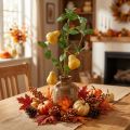 Ramo di pero decorativo artificiale, giallo, 75 cm, ramo di frutta, decorazione floreale artificiale | Floristik24.it