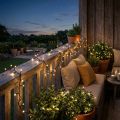 Catena luminosa a riso LED 40s 3m per esterno bianco caldo | Floristik24.it