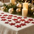 Decorazioni sparse stelle rosse, mica 4-5 cm 40 pz | Floristik24.it