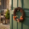 Ghirlanda di coni cono di ontano ghirlanda decorativa per appendere la natura Ø25cm | Floristik24.it