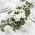 Rosa in schiuma Ø 3,5 cm bianca 48 pz | Floristik24.it
