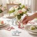 Decorazioni sparse angelo rosa/bianco 24 pz | Floristik24.it