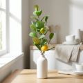 Ramo decorativo di limone, fiori, frutta, piante mediterranee artificiali, H68cm | Floristik24.it