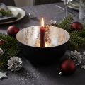 Candeliere Nero Argento Candeliere Ø13cm H6.5cm | Floristik24.it