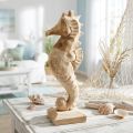 Cavalluccio marino decorativo in legno grande, decorazione marittima H38cm | Floristik24.it