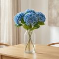 Decorazione di fiori artificiali ortensia artificiale blu 69 cm | Floristik24.it