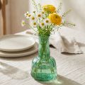 Mini vaso da fiori in vetro verde Ø8,5 cm H15 cm | Floristik24.it